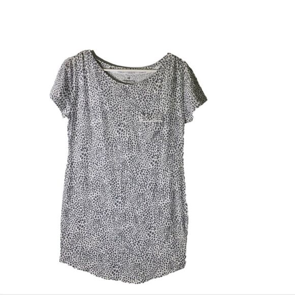 Liz Claiborne NEW Small Grey White Pebble Sleep Shirt - Picture 1 of 5